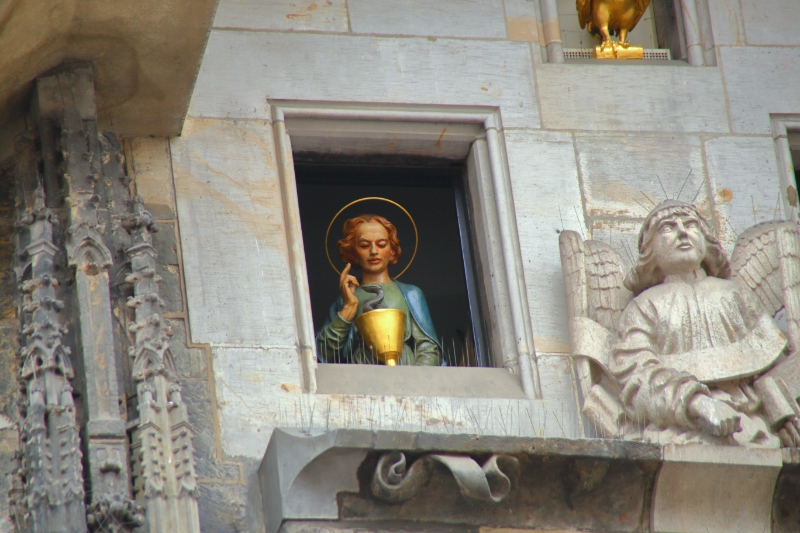 Czech Republic - Prague - On the hour the 12 Apostles appear above the Astronomical Clock on the Old Town Hall