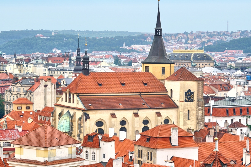 Czech Republic - Prague - Old Town in the foreground