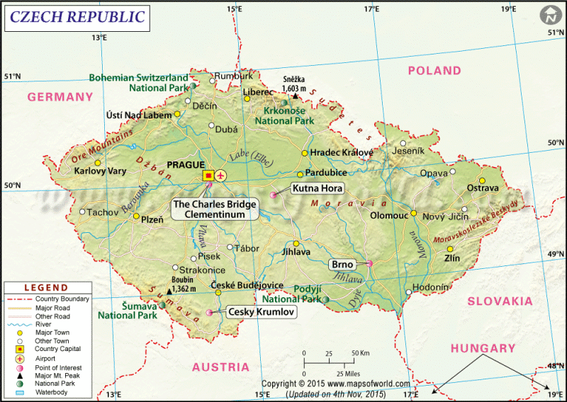 Czech Republic map