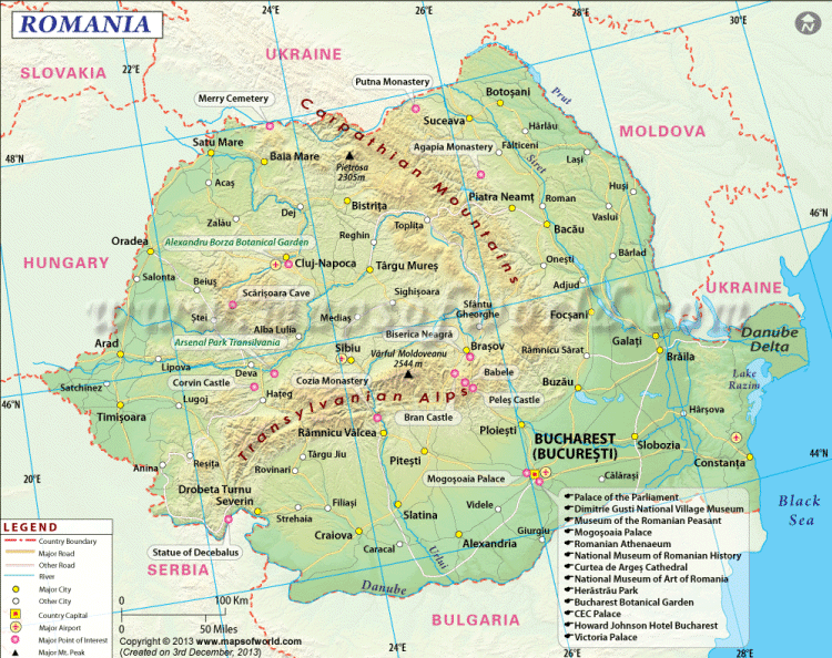 Romania Map