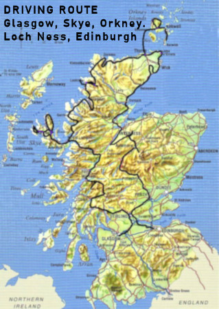 Scotland Route Map