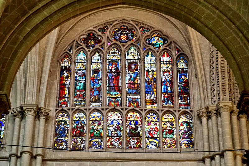 Windows, Cathedral, Toledo, Spain