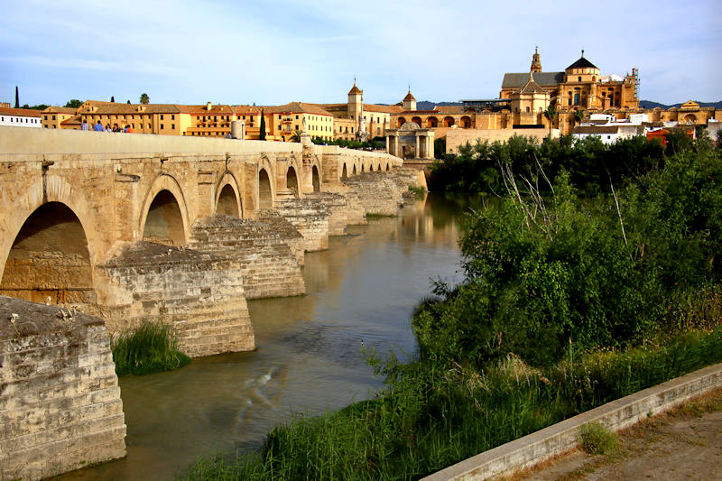 Roman Bridge on the  Guadalquivir river, Cordoba, Spain