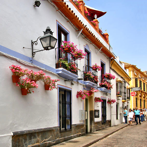 Old City typical street, Jewish Quarter, Cordoba, Spain