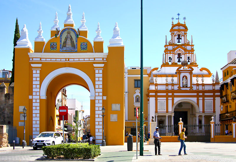 Basilica of the Macarena - Church and Gate - Seville, Spain