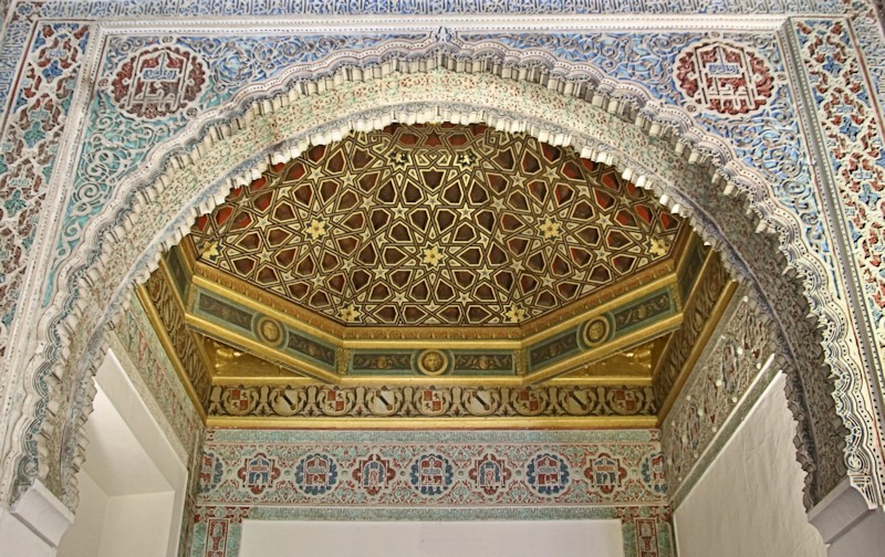 Alcove decoration, Alcazar, Seville, Spain