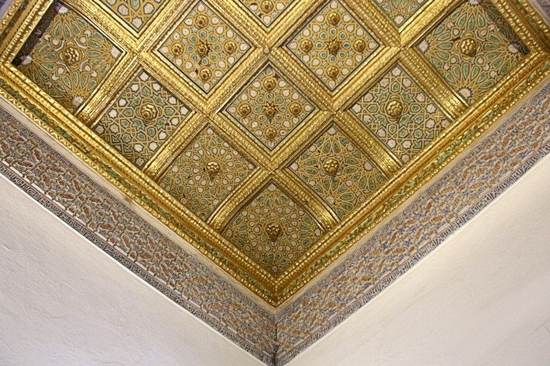 Ceiling decoration in the Courtyard of the Dolls area