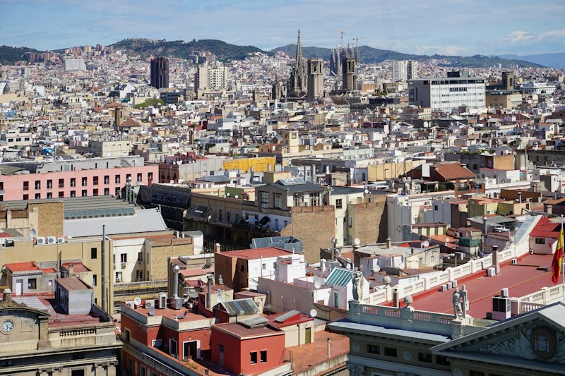 Barcelona cityscape, Spain