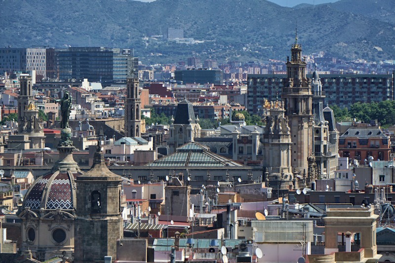 Barcelona cityscape, Spain